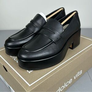 Black Dolce Vita  “Yanni” Platform Loafers NIB